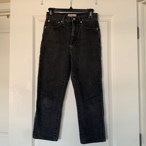 Madewell straight cropped jeans